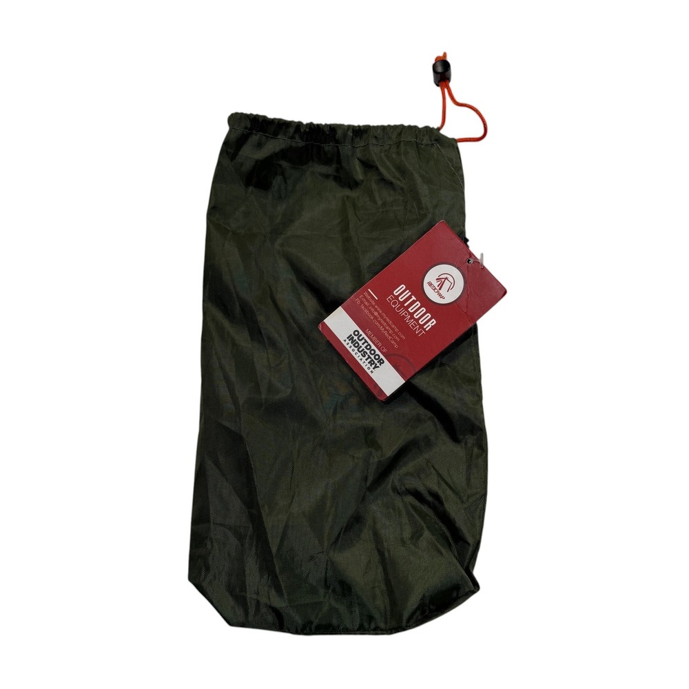 REDCAMP Tent Storage Drawstring Pouch Bag Waterproof Green 8x4x.5 NWT